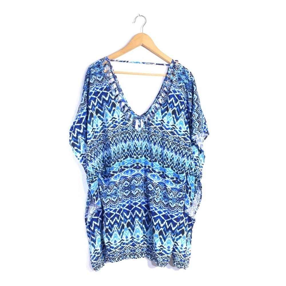 La Blanca Tie Dye Boho Swimsuit Coverup - Picture 2 of 2